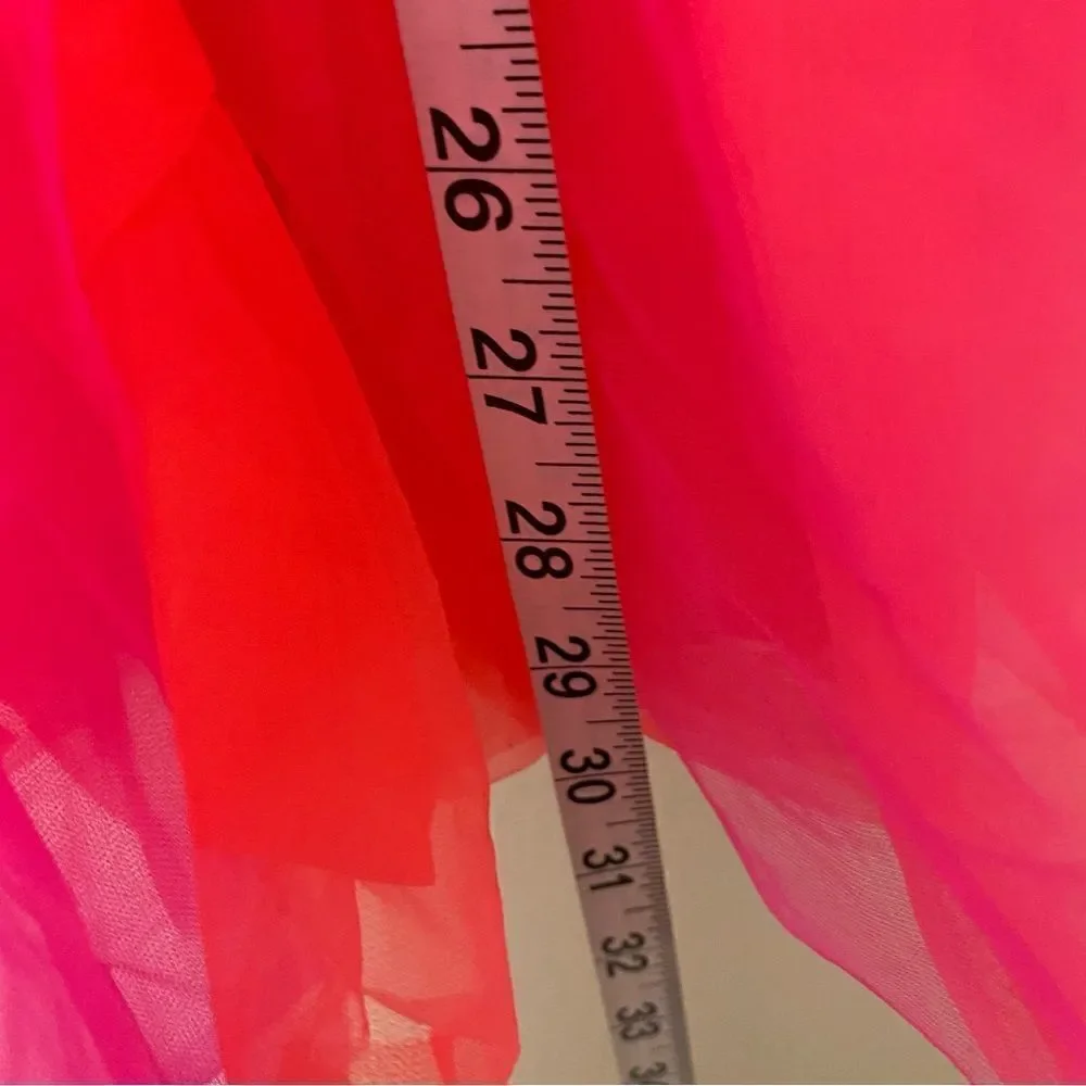 WEISSMAN Dance Costume tutu dress hot pink Girls Just Wanna Have Fun 9142 AS